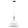 Canfield 3-Light 19 Pendant Light in Brushed Nickel