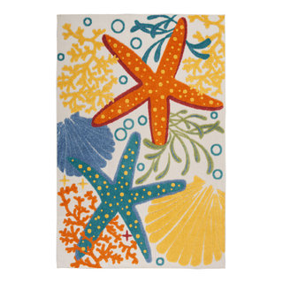 Nourison Aloha Outdoor Rug, 4'X6' - Beach Style - Outdoor Rugs - by ...