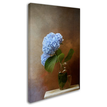 Jai Johnson 'Blue Hydrangea In A Vase' Canvas Art, 24 x 16