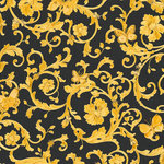 Versace - VERSACE 3 Wallpaper Collection, 343252 - The exclusive «Versace» wallpapers promise sheer luxury. Copious amounts of gold, exclusive materials and sumptuous prints are characteristic for the «Versace» wallpaper collection. The emblematic classical décors «Greek Key» and «Barocco» are «Versace» hallmarks and were used for these luxury wallpapers. The whole collection revels in the opulent, neoclassical «Versace» style. Baroque elements, glittering floral trails and opulent arabesques, meandering yet clear straight lines or luxuriant carpets of flowers in luminous colors, black, gold and silver.