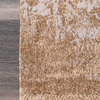 Faded Abstract Area Rug, Sand, 6'x9'