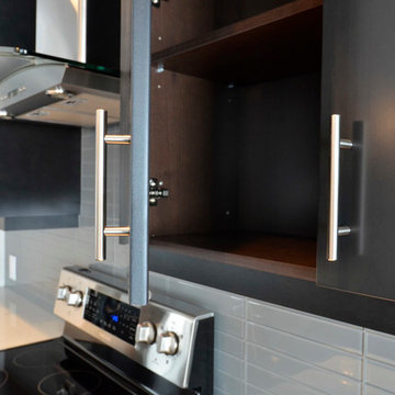 Slab Doors Maple Wood Stained Espresso