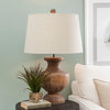Bassett Mirror Stella Resin Table Lamp With Brown Finish L3347TEC