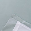 Luna Faux Silk Tailored Back Tab Curtain Pair, Blue, 100" X 96"