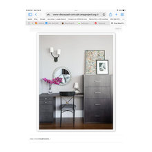 Desk and dresser