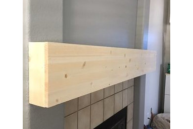 Custom Fireplace Mantle in Valencia, CA