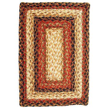 Homespice Decor Russet Jute Braided Placemat 13" x 19" (Rectangle)