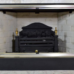 Moonlyte Zero Clearance Fireplace Door In Brushed Satin Nickel - Fireplace Accessories