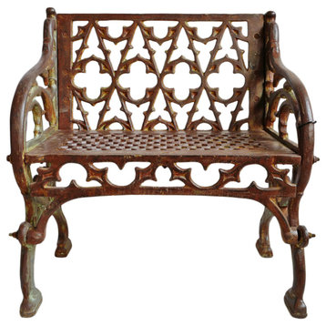 Consigned Cast Iron Moorish Garden Chair