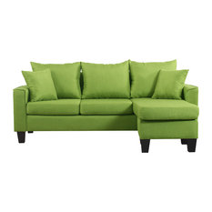 50 Most Por Contemporary Sectional Sofas For 2018 Houzz Divano Roma Furniture Modern Linen Fabric Small E Sectional Sofa With Reversible Chaise Green