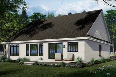 Example of a farmhouse home design design in Other