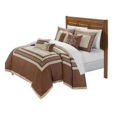 50 Most Por Oversized King Comforter For 2018 Houzz Venice Taupe Beige Queen 7 Piece Embroidered Comforter Bed In A Bag Set