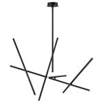 Eurofase - Eurofase 36250-011 Crossroads Chandelier 10 Light Metal - Crossroads 10-Light LED Chandelier with MinimalistCrossroads Chandelie Black Acrylic Glass *UL Approved: YES Energy Star Qualified: n/a ADA Certified: n/a  *Number of Lights: 10-*Wattage:1w LED bulb(s) *Bulb Included:Yes *Bulb Type:LED *Finish Type:Black
