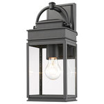 Artcraft Lighting - Fulton AC8220BK Outdoor Light - The "Fulton Collection" of exterior lanterns can lend itself to many surroundings from traditional to transitional. Finished in black with clear glassware. (also available in oil rubbed bronze and other sizes)