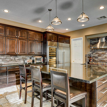 Industrial kitchen remodel with awesome appliances in Summerlin