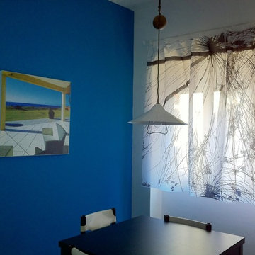 La parete blu
