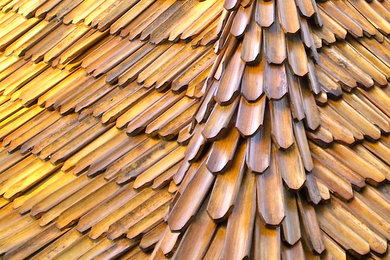 Bamboo roof shingles - Handmade in Bali