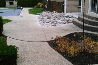 Paver Stone Winter Project BEFORE