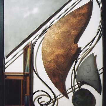 Metal & Glass Sculpture