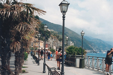 Italy, Cinque terre, seafront terrace