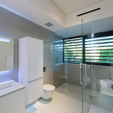 Laurel Way Beverly Hills modern home guest bathroom