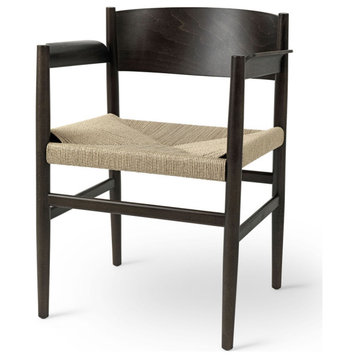 Mater Nestor With Armrest, Natural Paper Cord Seat