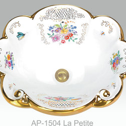 Hand Painted Drop-in Sinks by Atlantis - Bathroom Sinks