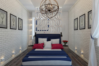 Эскизный дизайн проект спальни для передачи «Квартирный вопрос» (НТВ)