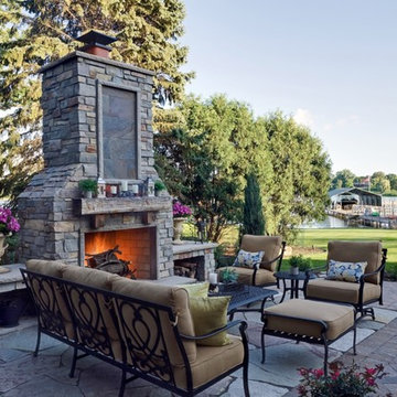 Fireplace Focal Point – Party Patio in Mound, MN