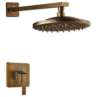 Ancient Round Antique Brass 8” Rainfall Wall Shower Head