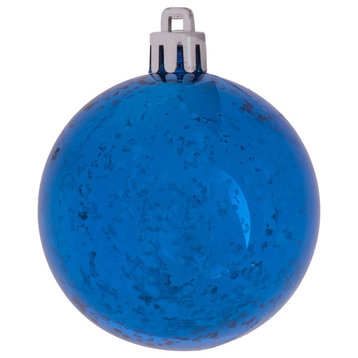 6"  Blue Shiny Mercury Ball 4/Bag