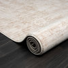Alistaire Beige/Ivory Abstract Contemporary High-Low Area Rug, 5' X 7'11"