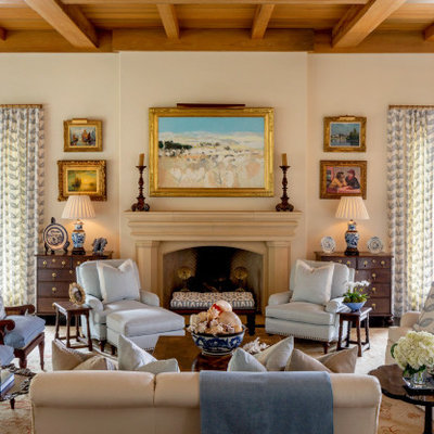 Living room - coastal living room idea in Jacksonville