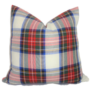 Scottish Plaid Holiday Pillow