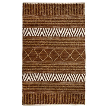 Heirloom 91003-107 Area Rug, Gold and Ivory, 5'x8'