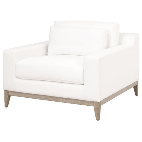 Star International Furniture Stitch & Hand Vienna Fabric Sofa Chair in White