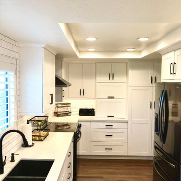 Small Black and White Kitchen