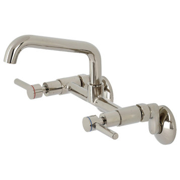 KS823PN Concord Two-Handle Wall-Mount Kitchen Faucet, Polished Nickel