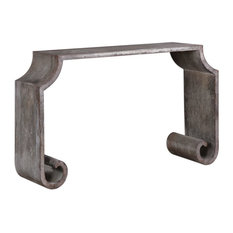 Agathon Stone Gray Console Table