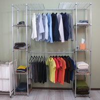 Trinity EcoStorage Expandable Closet Organizer, Chrome