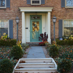 London Lanterns Complement Federal Style Home - Post Lights