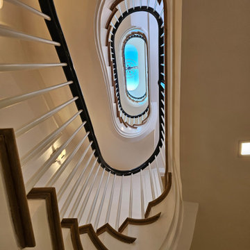 Project #131 | Three-Story Elliptical Staircase in Historic Home