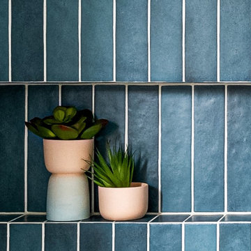 Fun playful color Bathroom
