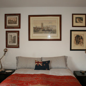 Kew Bedroom and Hall - art arrangment