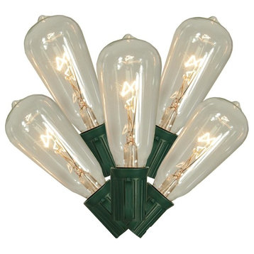 ST40 Edison-Style Christmas Lights, Transparent Clear