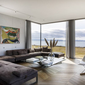 Living room with stunning views of the Atlantic Ocean