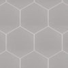 Hexatile Matte Gris Porcelain Floor and Wall Tile