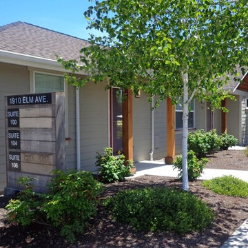 small professional office built to fit in an established residential neighborhoo