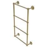 Allied Brass - Monte Carlo 4 Tier 24" Ladder Towel Bar with Dotted Detail, Unlacquered Brass - The ladder towel bar from Allied Brass Dottingham Collection is a perfect addition to any bathroom. The 4 levels of height make it fun to stack decorative towels and allows the towel bar to be user friendly at all heights. Not only is this ladder towel bar efficient, it is unique and highly sophisticated and stylish. Coordinate this item with some matching accessories from Allied Brass, or mix up styles using the same finish!