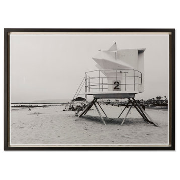 Monochrome Photographic Artwork | Andrew Martin Lifeguard Station